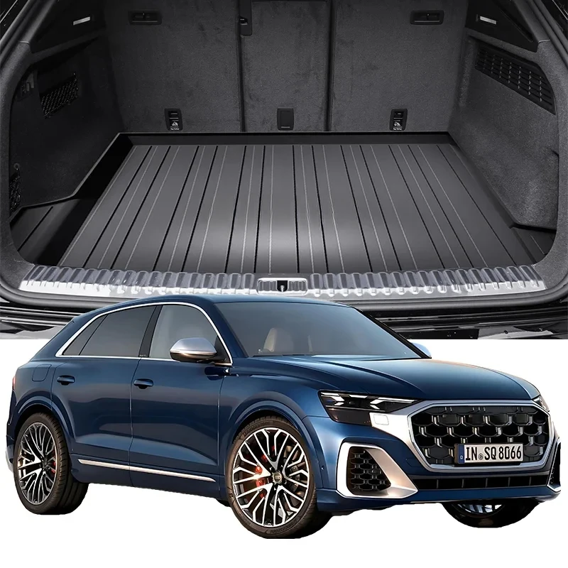 

Car Auto Rear Boot Cargo Liner Tray Trunk Mat Carpet for Audi Q8 2019-2024 Cushion Pad Carpet Pad Anti-dirty Anti-water TPE