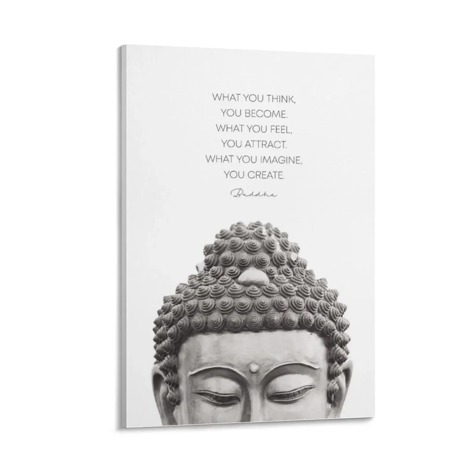 

Buddha Quote –what you think you become –Art Board, Poster, Case Canvas Painting posters for room painting