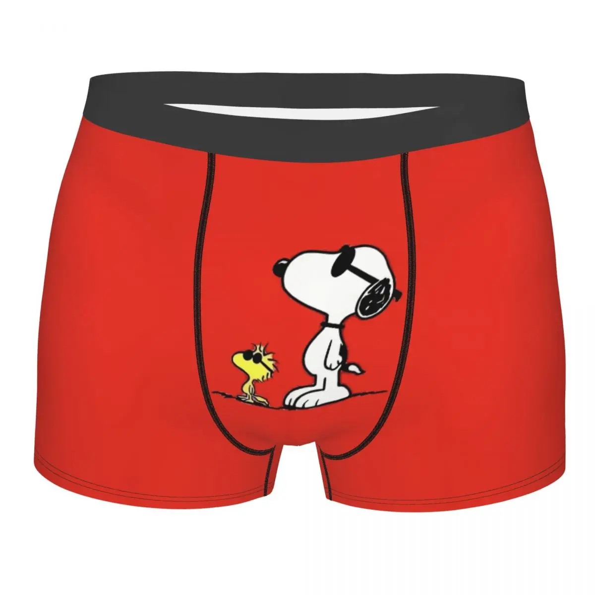 Personalizzato S-Snoopys Moda Stampata Biancheria Intima Da Uomo Traspirante Arachidi Boxer Slip Pantaloncini Mutandine Mutande Morbide Per Homme