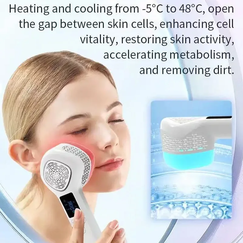 美顔器 6 色 LED フォトンスキンケアフェイスリフティング引き締めしわ除去温冷湿布肌の若返り