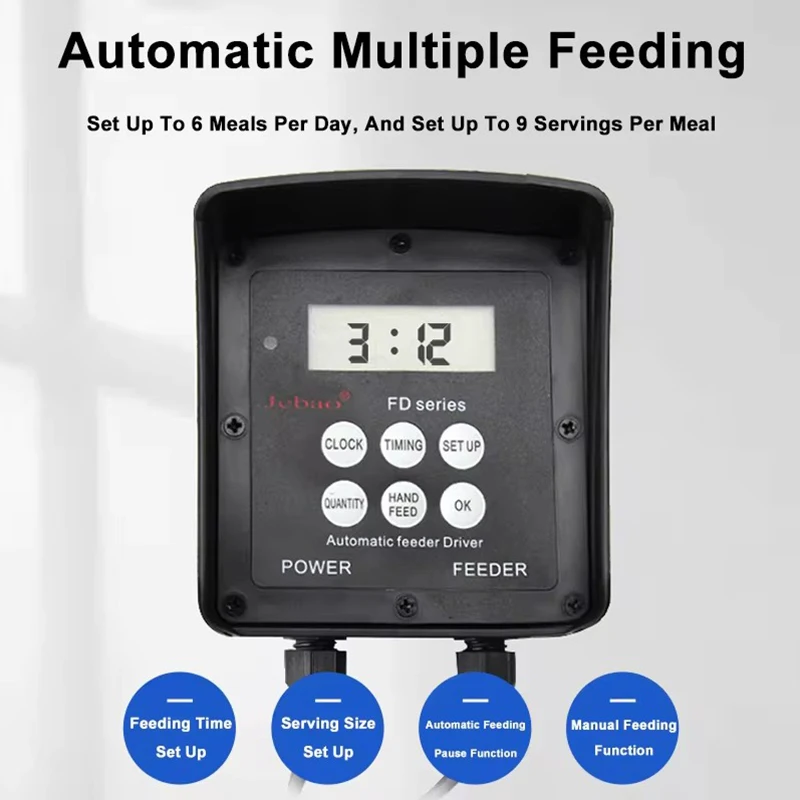 Jebao Jecod Automatic Fish Feeder Aquarium WIFI Manual Control Timing Ration Feeding High Capacity FD40 FD50 FD85 Fish Tank Pond