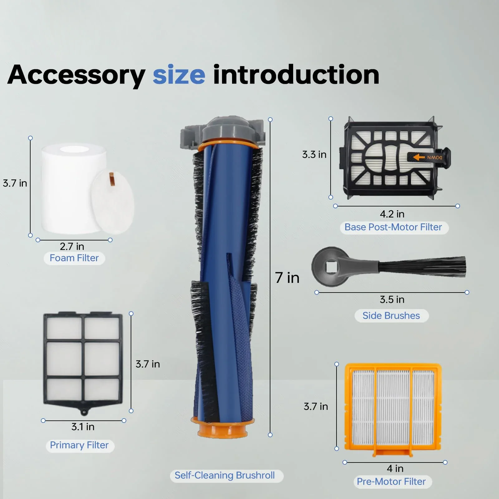 قطع غيار متوافقة مع Shark AI AV2501S AV2511AE AV2501AE RV2502AE RV2610WA AV2510AOUS RV2520AOUS جهاز آلي لتنظيف الأتربة #6