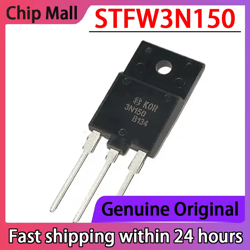 

1PCS 3N150 STFW3N150 Brand New Spot TO-3PF 1500V 2.5A Field-effect Transistor