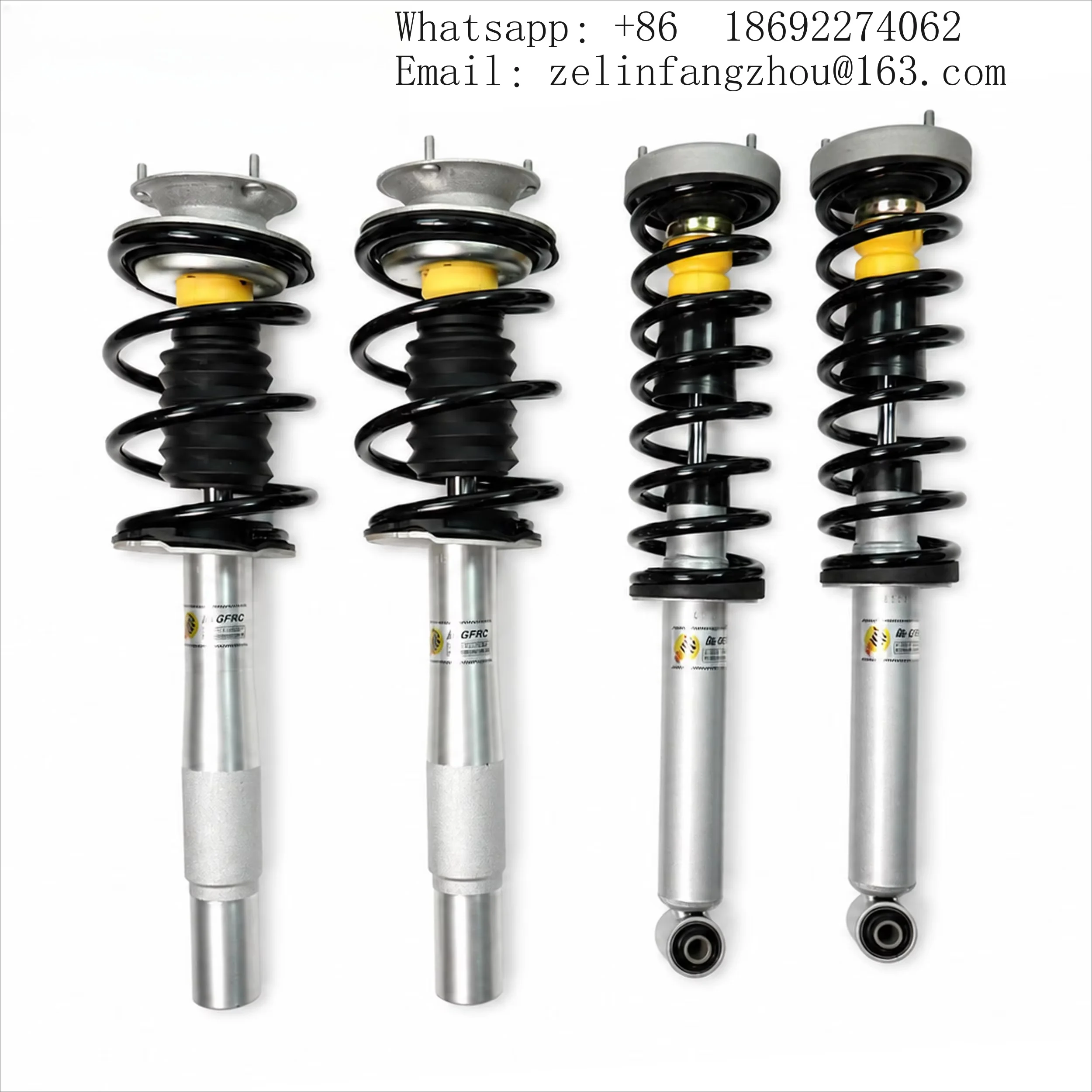 GFRC Sports Shock Absorber Set Lowering Springs Suspension Kit for BMW 5 Series E60 Front and Rear Performance Upgrade