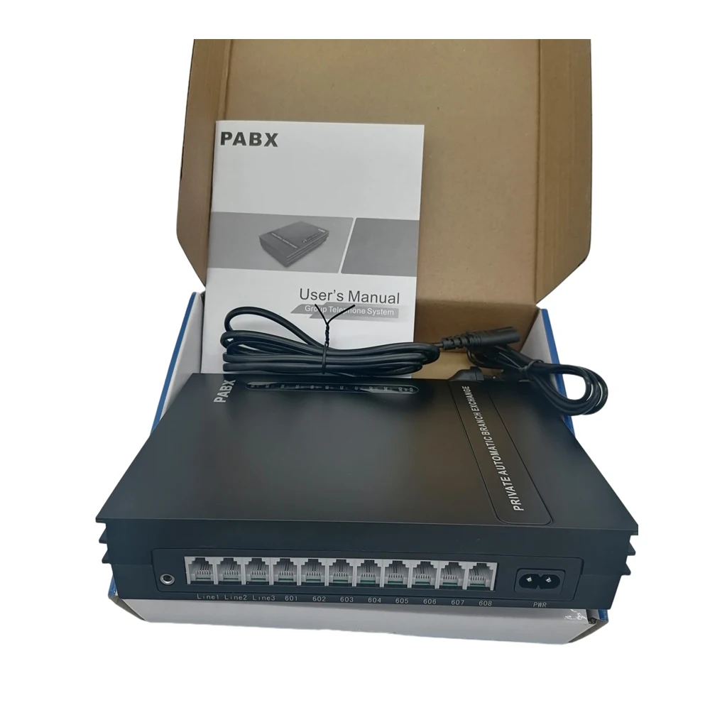 M​ini Telephone PBX SV308 / PABX / Switchboard / PBX Phone System for SOHO/Office/Home/Villa Intercom Phone System