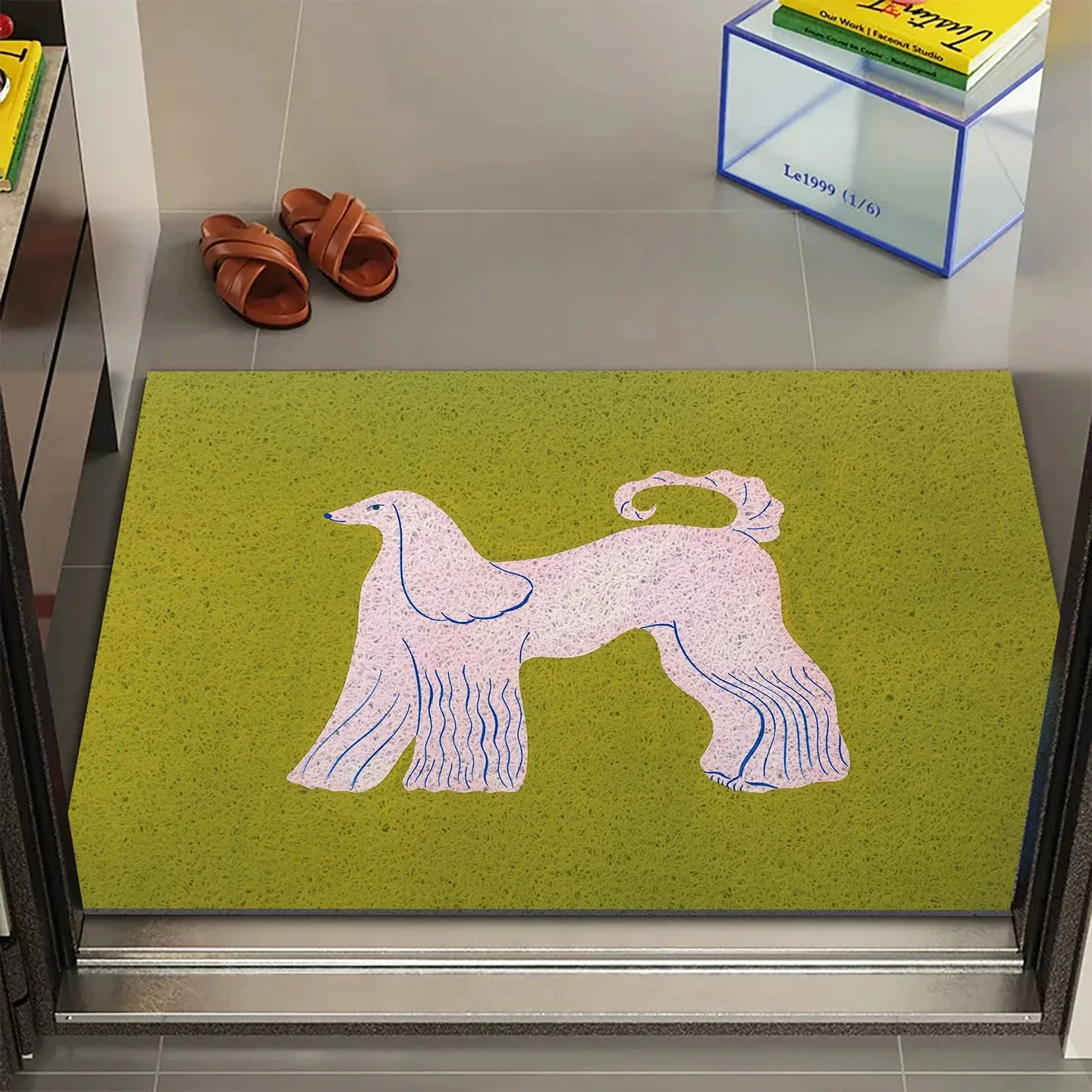 Vintage Cute Animal Pattern Entrance Mat Durable Silk Loop Dirt Trapper Carpet Aesthetic Home Decor Floor Mat