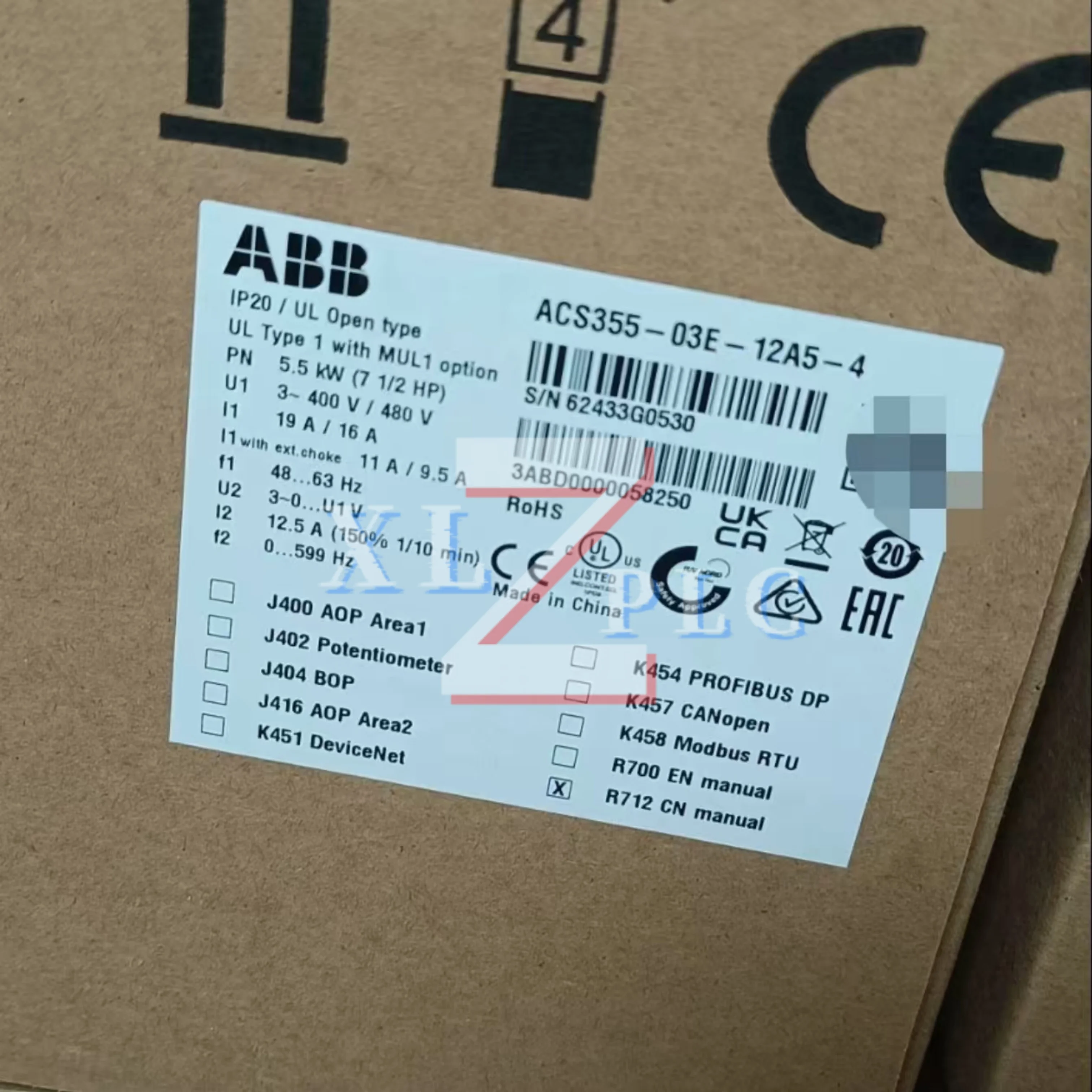 ACS355-03E-12A5-4 ACS355-03E-15A6-4 ACS355-03E-23A1-4 محول التردد جديد في الصندوق #1