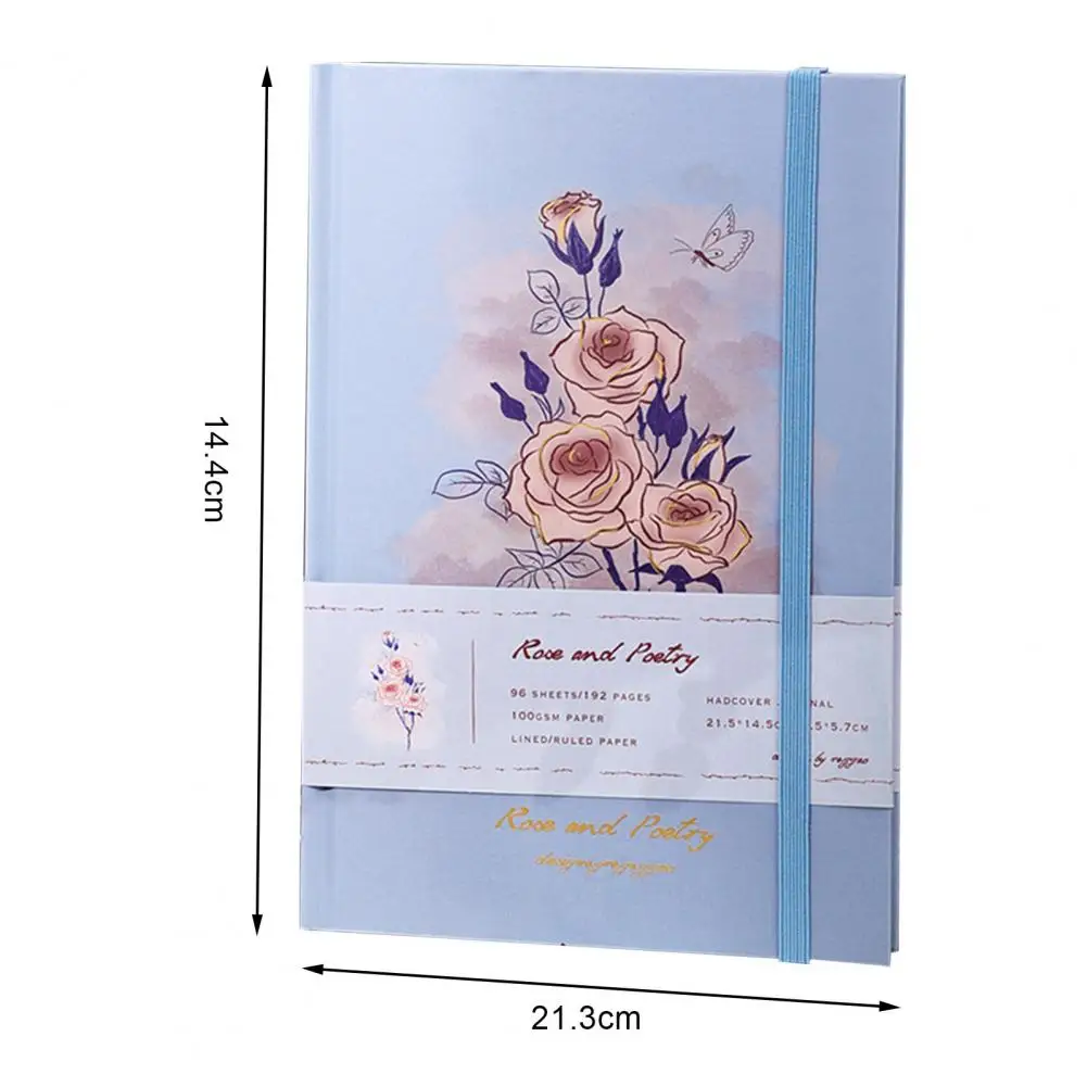 สมุดสมุดไดอารี่รูปดอกไม้ผีเสื้อแนววินเทจสมุด A5สวยงามสำหรับสมุดวางแผนงานฝีมืออัลบั้มสมุดสมุดภาพ DIY