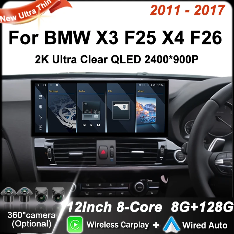 ΠΠ²ΡΠΎΠΌΠΎΠ±ΠΈΠ»ΡΠ½ΡΠΉ ΡΠ°Π΄ΠΈΠΎΡΠΊΡΠ°Π½ Π΄Π»Ρ BMW X3 F25 X4 F26 2011 2012 2013 2014 2015 2016 2017 CIC NBT System 4G Ρ ΠΏΡΠ°Π²ΡΠΌ ΡΡΠ»Π΅ΠΌ, Π±Π΅ΡΠΏΡΠΎΠ²ΠΎΠ΄Π½ΠΎΠΉ Carplay Android 14, Π°ΡΠ΄ΠΈΠΎ ΡΡΠ΅ΡΠ΅ΠΎ DSP ΠΠ²ΡΠΎΠΌΠΎΠ±ΠΈΠ»ΡΠ½ΡΠΉ ΡΠ°Π΄ΠΈΠΎΡΠΊΡΠ°Π½ Π΄Π»Ρ BMW X3 F25 X4 F26 2011 2012 2013 2014 2015 2016 2017 CIC NBT System 4G Ρ ΠΏΡΠ°Π²ΡΠΌ ΡΡΠ»Π΅ΠΌ, Π±Π΅ΡΠΏΡΠΎΠ²ΠΎΠ΄Π½ΠΎΠΉ Carplay Android 14, Π°ΡΠ΄ΠΈΠΎ ΡΡΠ΅ΡΠ΅ΠΎ DSP