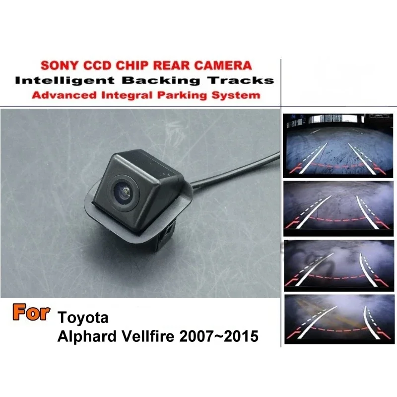 For Toyota Sequoia II Alphard Vellfire Noah R70 Esquire For Lexus GX460 Tracks Intelligent Dynamic Parking Car Rear View Camera