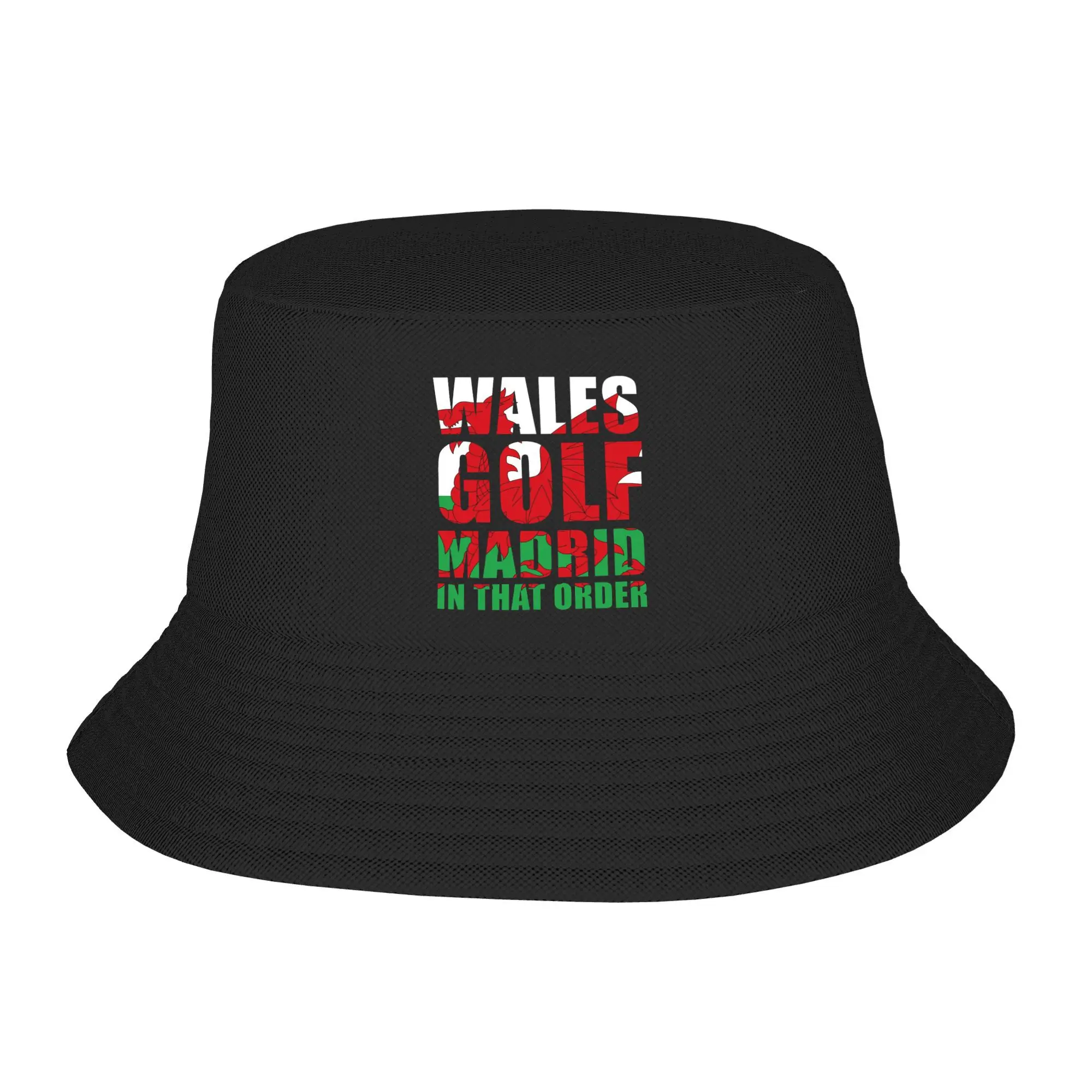 WALES GOLF MADRID sombreros de cubo Panamá para niños Bob sombreros de moda al aire libre sombreros de pescador para verano playa pesca gorras Unisex