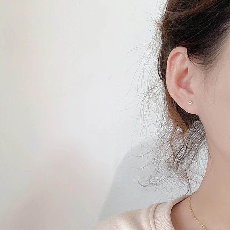 Cute Mini Star Earrings for Women Hypoallergenic Daily Wear Minimalist Star Stud Earring Girls Fashion Pierc Jewelry Gifts