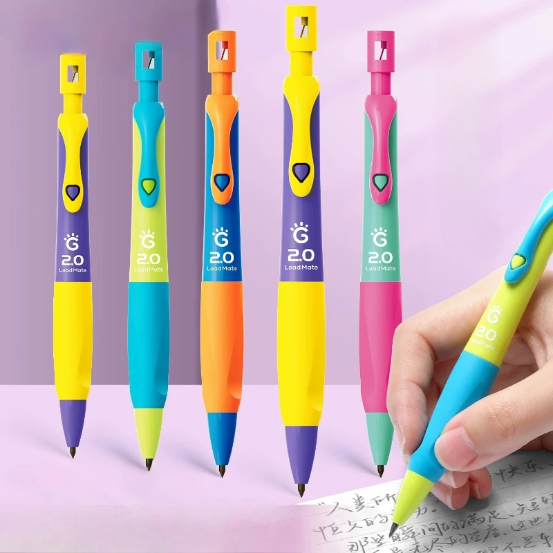Proper Posture Automatic Pencil 2.0mm HB Automatic Core Out Correct The Wrong Pen Grip Posture for Students