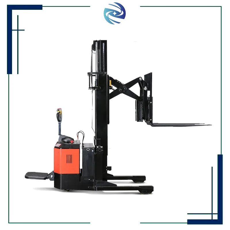 Stable Quality 1.5 Ton Electric High Scissor Lift Powered Pallet Stacker In Warehouse And Container