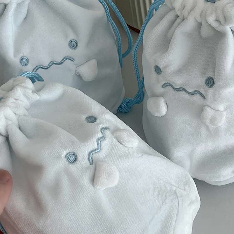 Cartoon Drawstring Bag Cute Japanese Stationery Bag Debris Storage Bag Portable Dustproof Jewelry Candy Gift Packing Pouch
