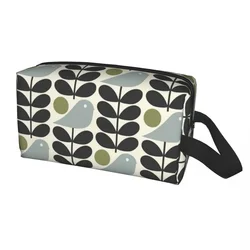 Borsa da toilette personalizzata multi stelo per uccelli da donna Orla Kiely scandinavo trucco cosmetico organizzatore Lady Beauty Storage Dopp Kit Case