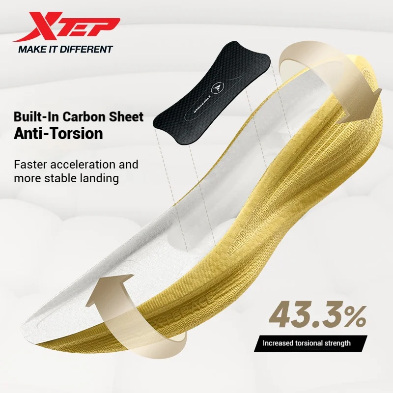 Xtep QINGYUN Running Shoes for Women 2025 Spring Lightweight Cushioned Wear-Resistant Training Professional Sneaker 975118110054