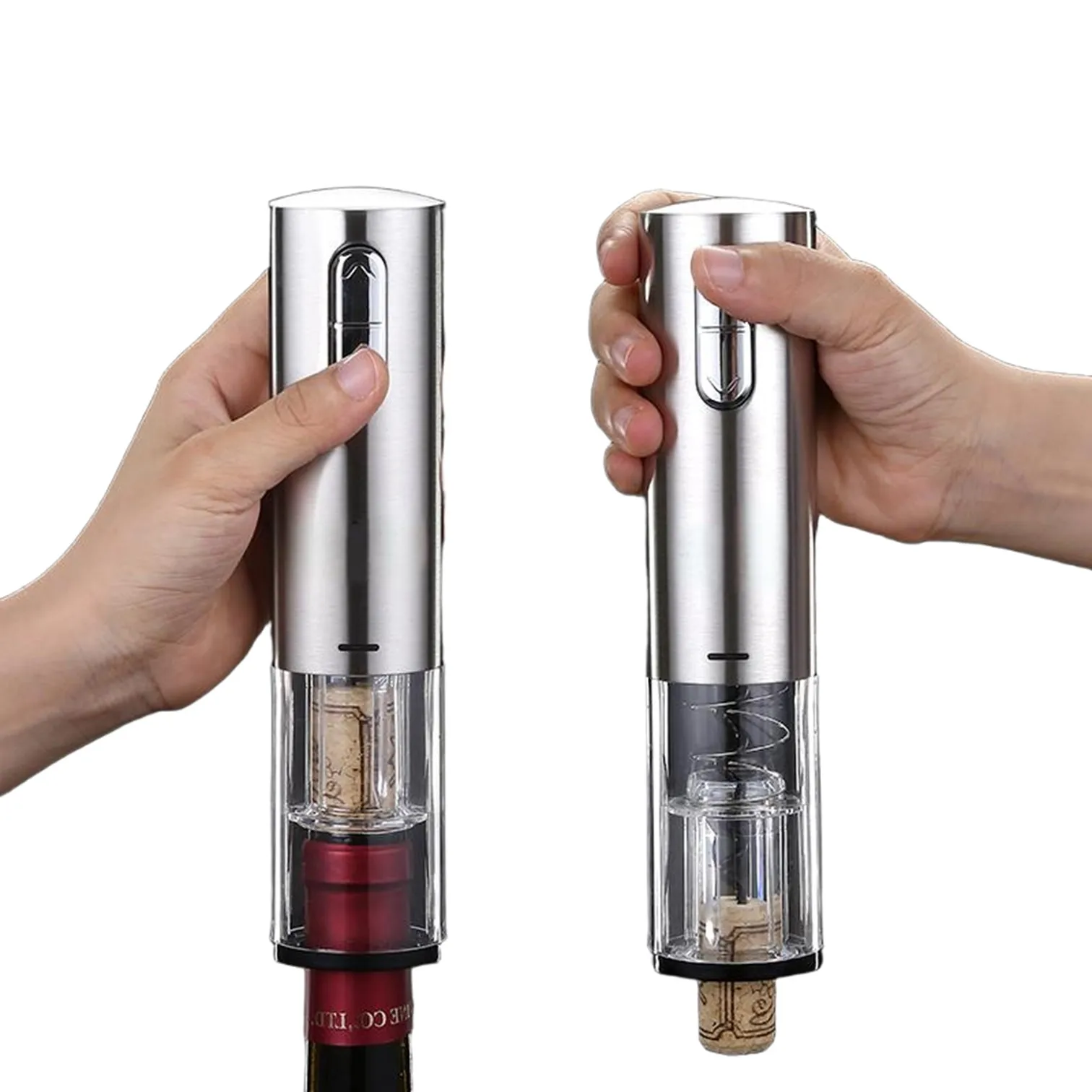 

LFGB Certification Auto Corkscrew Set Rechargeable Electric Wine Opener Set with Pour Tube Cutter and Bottle Stopper for Bar