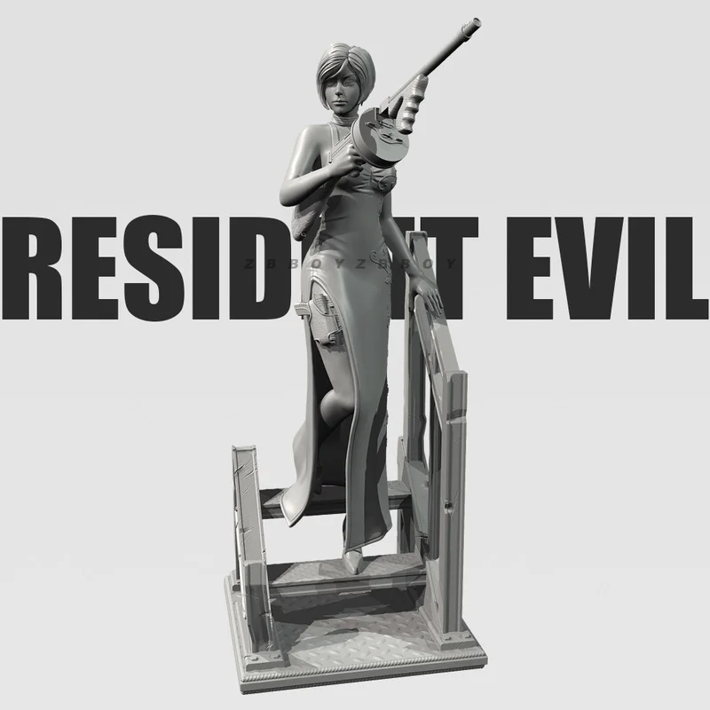 

55mm 80mm Resin Model Figure The Girl In Battle Gk Micro Miniature 3d Printed White Model Toy Unassembled And Unpainted Kit