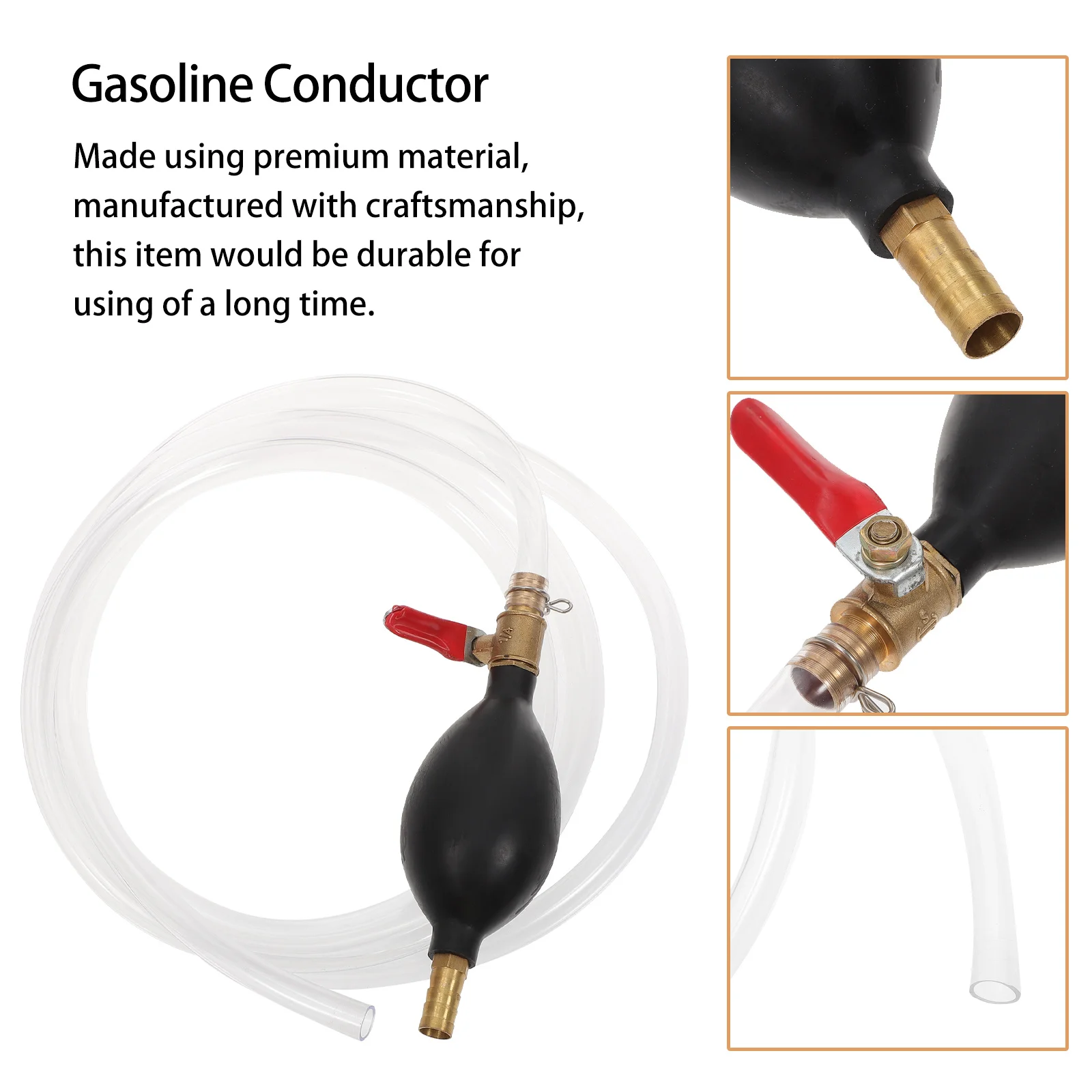 

1 шт. ручной бензонасос 10 мм с удлиненным шлангом для быстрой перекачки жидкостей для грузовиков, ремонтных станций и т.д.