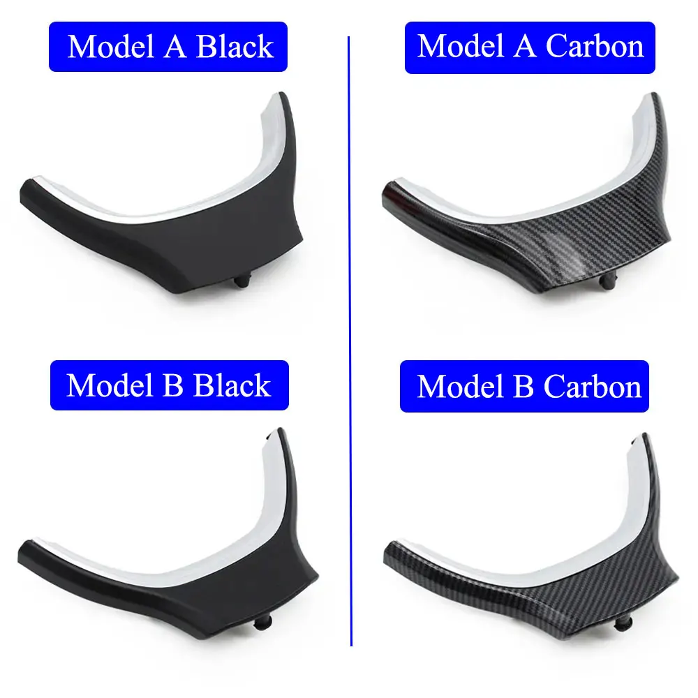 Black Carbon Steering Wheel Cover Trim Replacement For BMW 5 GT 6 7 Series F10 F11 F07 F06 F12 F01 F02 2009 2010 2011 2012 2013