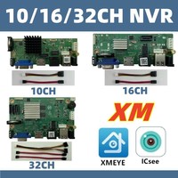 10/16/32CH*4K ONVIF H.265/H.264 NVR Network Digital Video Recorder XMEYE ICsee CMS with Cable P2P Cloud Mobile XM Radiator
