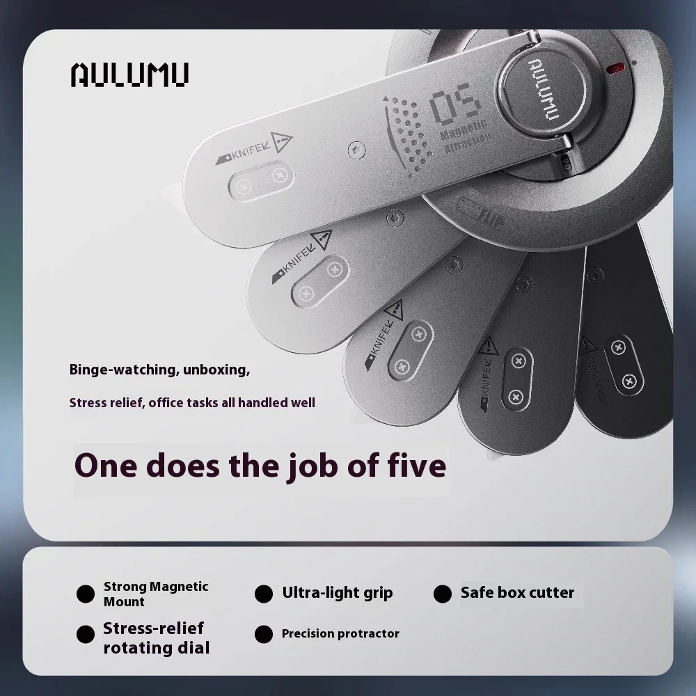 حامل هاتف مغناطيسي هوائي من Aulumu G05 - فائق النحافة وقابل للطي ومتعدد الاستخدام، يناسب iPhone 16 Pro Max/15/14/13، يأتي مع فتح الشاشة