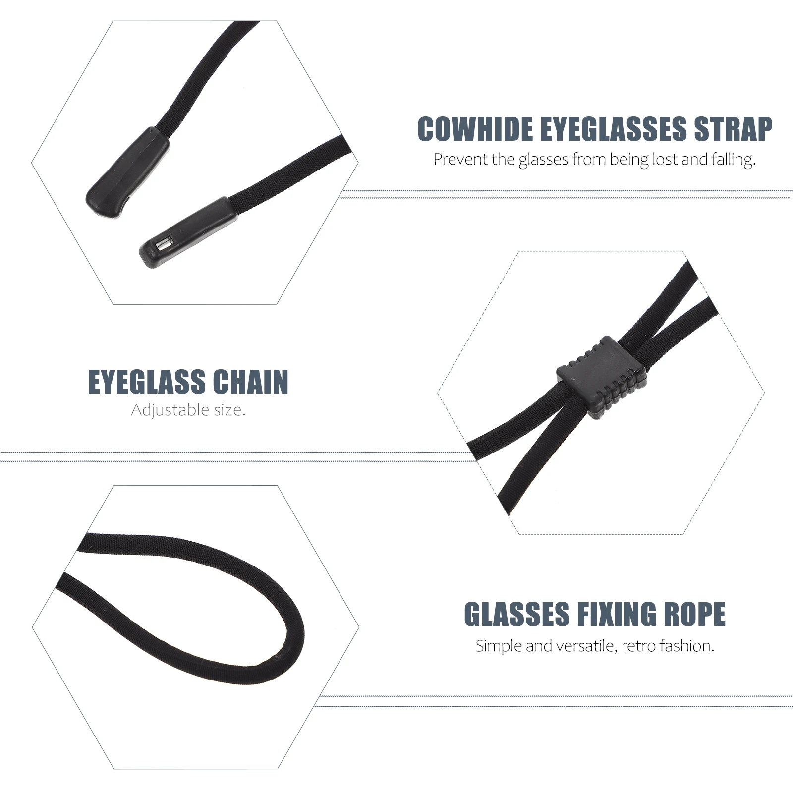 

5 Pcs Glasses Chain Anti-lost Mask Lanyard Decor Eyeglasses Strap Anti-slip Rope Lanyards