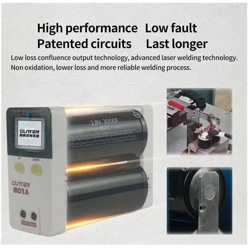 Soldador por puntos de 9,9 kW 801A, 100-240V, reparación de baterías de teléfonos móviles, soldadura por puntos para el hogar DIY18650, soldador por puntos de batería de litio portátil