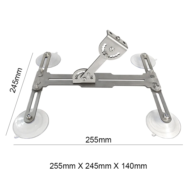 Imagem -02 - Suporte de com Ventosa Atuador Linear Telescópico Ciclo Alternativo Suporte do Motor Suporte Portátil Pequeno Aço Inoxidável