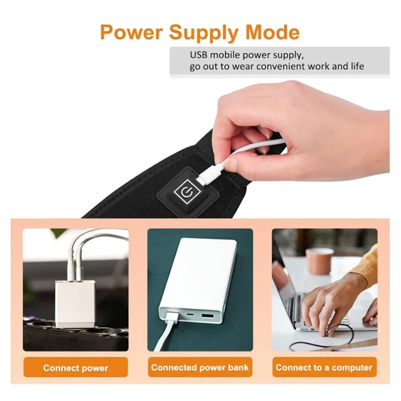 Miglior prezzo Polso elettrico USB per uomo e donna, protezione per il polso con riscaldamento a compressione calda con sconto sulla temperatura a tre velocità