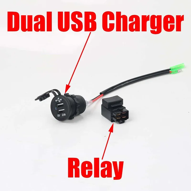 Power Adapter Dual USB For Motorcycle For Vstrom 650 DL650 Navigation Interface Mobile
