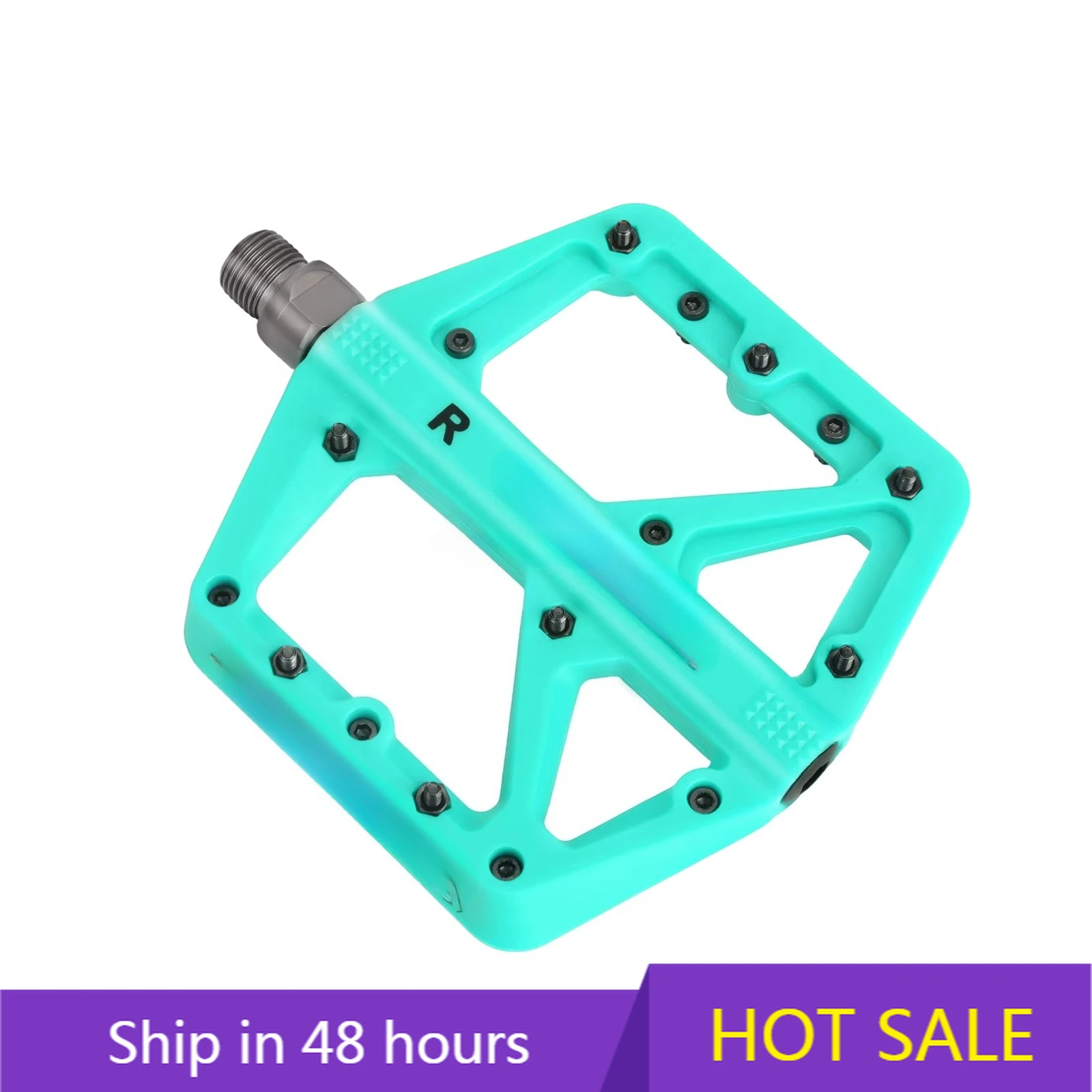 

POWER LEAPNylon Fiber Foot Pedal Mountain Bike, Enlarged Anti-slip Pedal, Fixed-fly Road Bike Bearing Foot Pedal