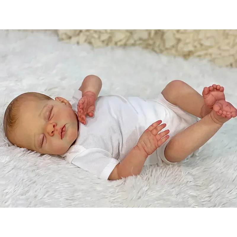 45cm 부드러운 면 바디 리본 인형 아이리스, 페인트 헤어, 핸드메이드 3D 피부, 귀여운 여자아이 인형