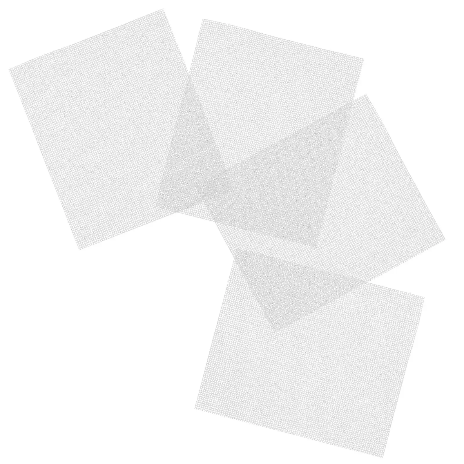 4Pcs Plastic Canvas Mesh Sheets for Yarn Craft Crochet Knitting Embroidery DIY Organizers Dividers Smooth Flexible Wear