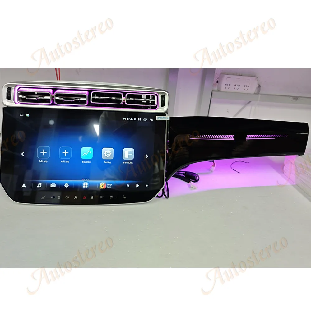 13.3 Car Radi + Atmospheric Lights Android 13 Multimedia For Benz ML 2013 2014 2015 GPS Navi Upgrade Dual System 13.3 Head Unit