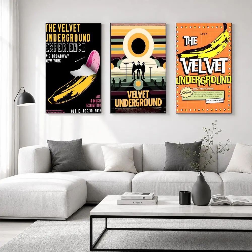 T-The Velvet Underground Poster posters for bedrooms and living rooms—high-definition cartoon movie-themed wall art.
