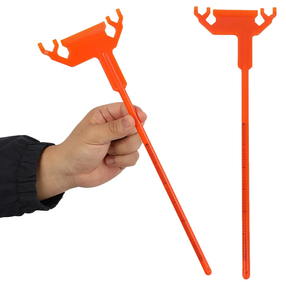 Archery T-Ruler Measure Recurve Bow Brace Height Nocking Point Limbs Bowstring Distance for Shooting Hunting Target Tool