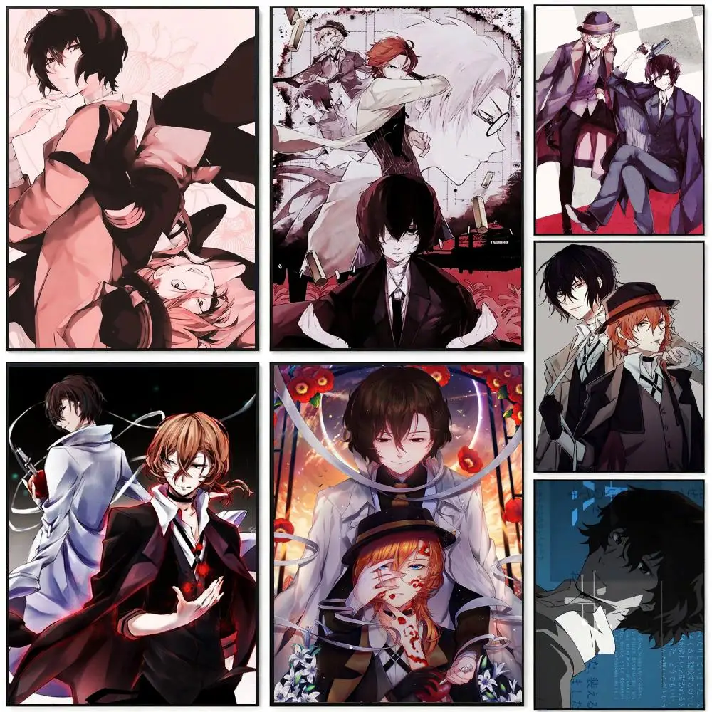Bungo Stray Dogs Poster HD Waterproof Self-Adhesive Wall Art – Multi-Scene Use, Top Gift Pick