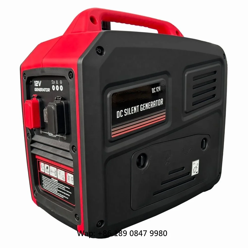 【Hot】AC.501.042.01 Outdoor Caravan Camping Portable Gas-oline Generator 80I Engine Auto 6L 12V DC Silent Inverter Electrical Gen
