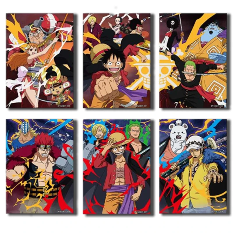 

Anime One Piece Monkey D. Luffy Nami Trafalgar D. Water Law Wakanokuni Utr Card Game Collection Rare Cards Boys Birthday Gifts