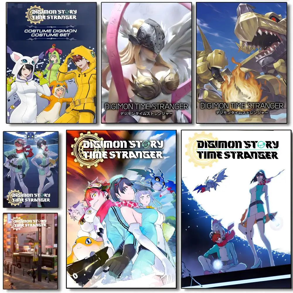 Game D-Digimon Story Time Stranger Poster HD Waterproof Aesthetic Wall For Home Decor Trendy Durable Easy To Apply Art