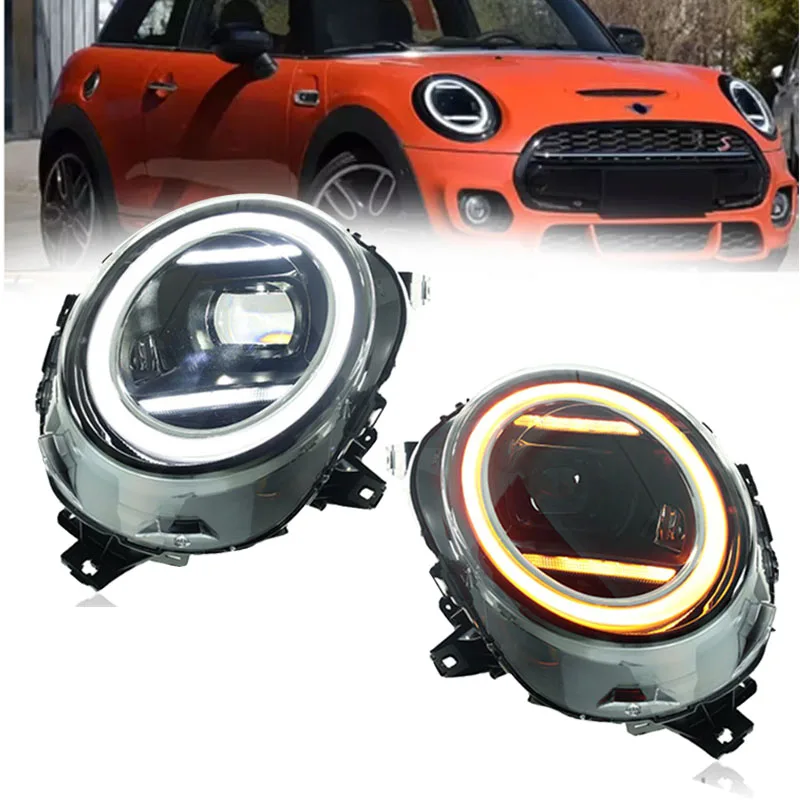 

Автомобильные фары для BMW Mini F54 F55 F56 F57 V2 2014-2024 полный светодиодный налобный фонарь в сборе обновленный высокий проектор линзы комплект аксессуаров