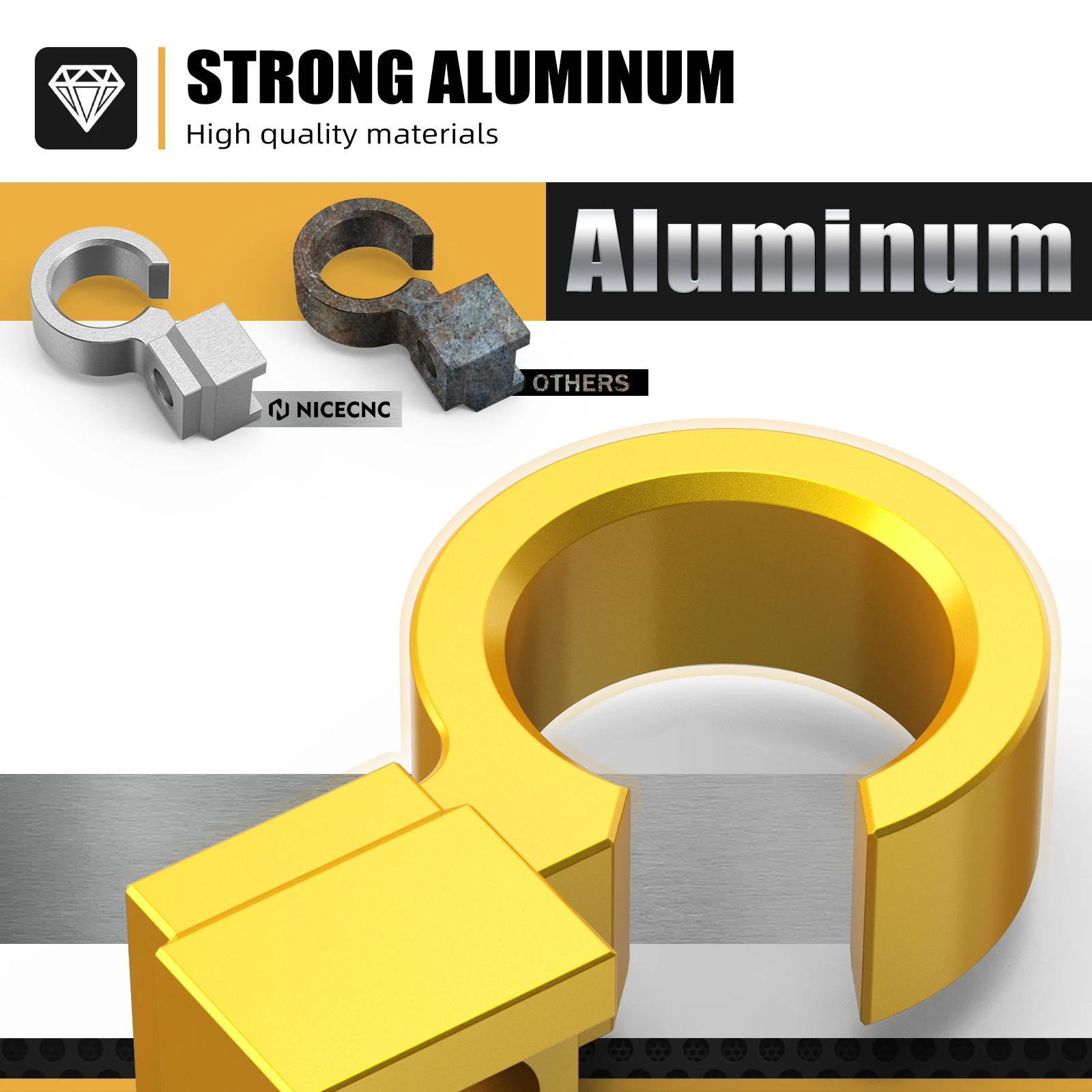 NICECNC pour Suzuki DRZ400SM DR-Z 400SM 2005-2024 RMX450Z RMX 450Z 2010-2011 support de serrage de câble de ligne de tuyau de frein avant de Motocross