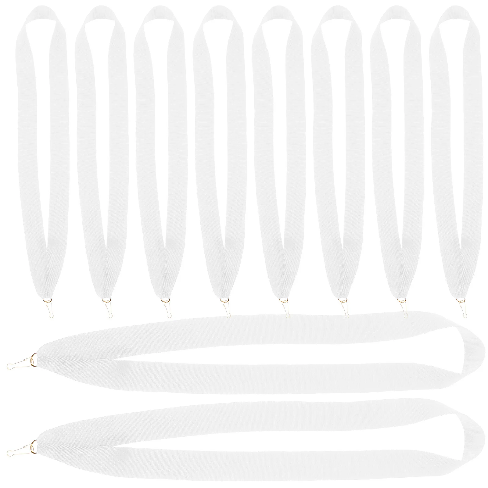 

10Pcs Award Ribbons Stylish Medal Neck Lanyards for School Sports Competitions Party Games Team Activities Celebration Decor