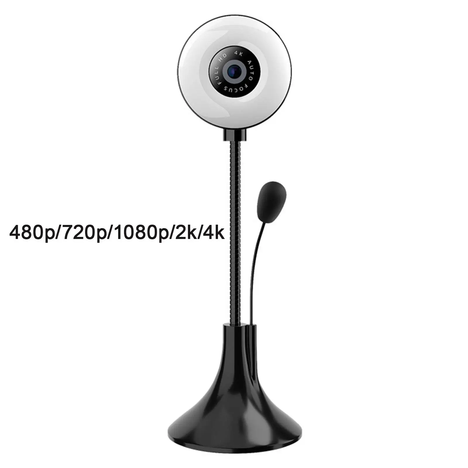 Webcam 4K 4K Lens Group with Microphone USB Web Camera for Webcast