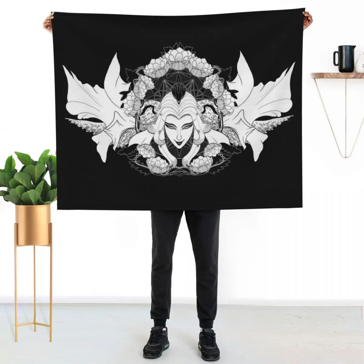 

Hydaelyn, Will of the Star - FFXIV - Light Magic Throw Blanket Wrinkle Resistant Lightweight Blanket