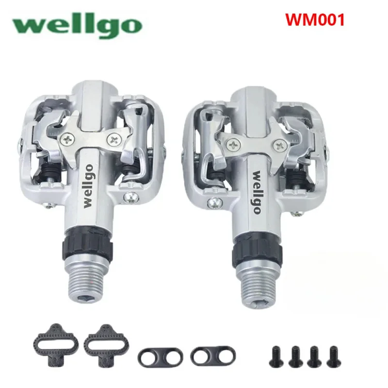 

WELLGO WM001 MTB/Road Bike Self-locking Pedals Aluminum Alloy Ultra-light Peilin Bearing