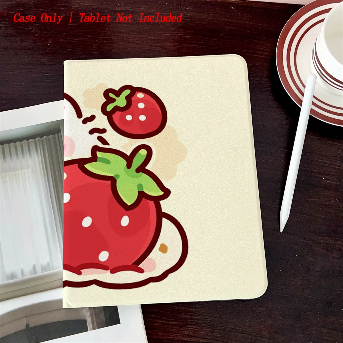 

Kawaii Cute Print Case for iPad Pro 12.9 2025 | Cartoon Pattern Soft Silicone Cover with Stand & Pencil Holder Anti-Drop