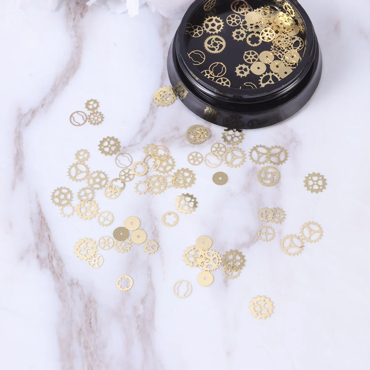 2 Cases Nail Patch Gold Foil Nail Decals Stickers Creative Manicure Art Designs for Ladies Women Holiday Party Nails